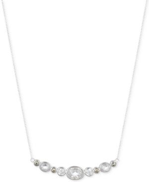 Judith Jack Sterling Silver Crystal And Marcasite Collar Necklace