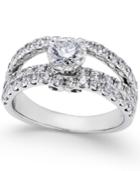 Diamond Split Shank Engagement Ring (2 Ct. T.w.) In 14k White Gold