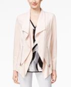 Alfani Petite Faux-suede Open-front Jacket, Only At Macy's
