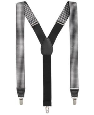 Club Room Men's Houndstooth Suspenders, Created For Macy's