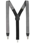 Club Room Men's Houndstooth Suspenders, Created For Macy's