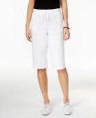 Karen Scott Pull-on Active Bermuda Shorts, Created For Macy's