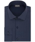 Kenneth Cole Reaction Men's Tall Slim-fit Techni-cole Stretch Performance Geometric Dress Shirt