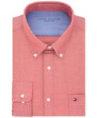 Tommy Hilfiger Men's Slim-fit Comfort Wash Untucked Dress Shirt