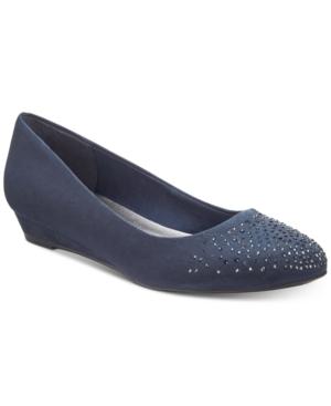 Karen Scott Crystul Wedge Flats, Created For Macy's Women's Shoes