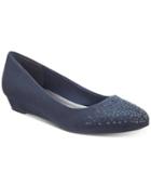 Karen Scott Crystul Wedge Flats, Created For Macy's Women's Shoes