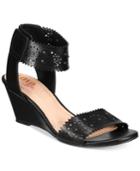 Xoxo Sallie Two-piece Perforated Sandals Women's Shoes