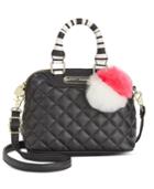 Betsey Johnson Mini Quilted Dome Crossbody