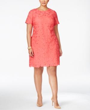 Calvin Klein Plus Size Lace Sheath Dress