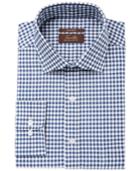 Tasso Elba Men's Classic/regular Fit Non-iron Hunter Herringbone Gingham Dress Shirt, Created For Macy's