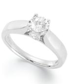 Diamond Ring, 14k White Gold Diamond Engagement Ring (3/4 Ct. T.w.)