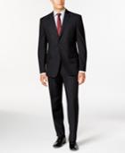 Marc New York By Andrew Marc Slim-fit Black Tonal Suit