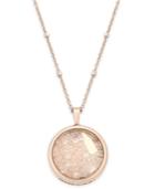 Kate Spade New York Rose Gold-tone Cheers Glitter Pendant Necklace
