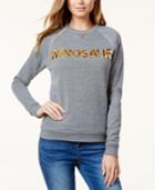 Bow & Drape Juniors' Winosaur Sequined Graphic Sweatshirt