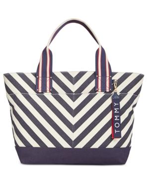 Tommy Hilfiger Classic Tommy Chevron Canvas Extra-large Tote