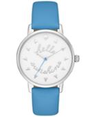 Kate Spade New York Women's Metro Alice Blue Leather Strap Watch 34mm Ksw1097