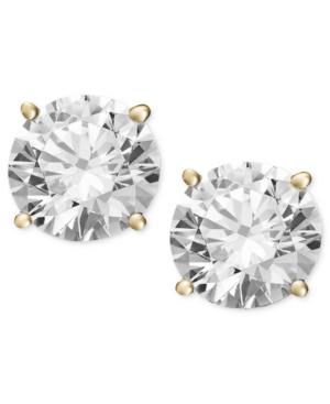 Certified Diamond Stud Earrings (2 Ct. T.w.) In 14k Gold Or White Gold