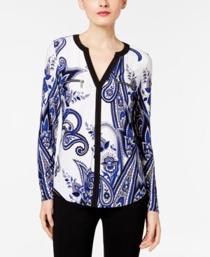 Inc International Concepts Petite Printed Top, Created For Macy's