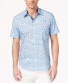 Con. Struct Men's Stretch Fish-print Shirt, Created For Macy's