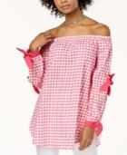 Xoxo Juniors' Cotton Off-the-shoulder Double-tie Top