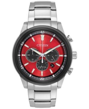 Citizen Eco-drive Men's Chronograph Titanium Stainless Steel Bracelet Watch 44mm Ca4348-51x, A Macy's Exclusive Style