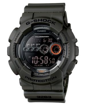 G-shock Men's Digital Green Resin Strap Watch 51mm