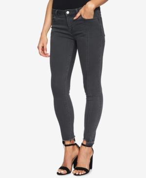 1.state Step-hem Frayed Skinny Jeans