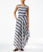 Rachel Rachel Roy Striped Open-back Maxi Dress