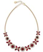 Charter Club Gold-tone Crystal & Stone Collar Necklace, 17 + 2 Extender, Created For Macy's