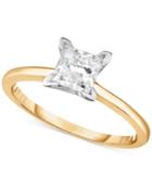 Diamond Princess Engagement Ring (1.0 Ct. T.w.) In 14k White Gold, Rose Gold Or Yellow Gold.