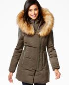 1 Madison Expedition Faux-fur-trim Layered Asymmetrical Down Coat