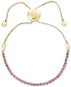 Effy Pink Sapphire Slider Bracelet (1-1/2 Ct. T.w.) In 14k Gold