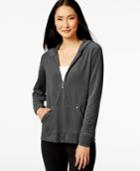 Style & Co. Sport Embellished Velour Hoodie, Only At Macy's