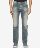 Calvin Klein Jeans Men's Sim-fit Straight Fatigued Jeans