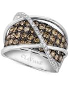 Le Vian Chocolatier Diamond Crossover Statement Ring (2-3/4 Ct. T.w.) In 14k White Gold
