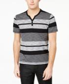 I.n.c. Striped Henley T-shirt, Created For Macy's