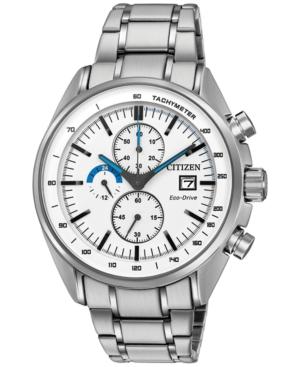 Citizen Men's Chronograph Eco-drive Stainless Steel Bracelet Watch 44mm Ca0590-82a