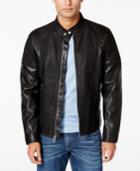 Guess Men's Abram Faux-leather Moto Jacket