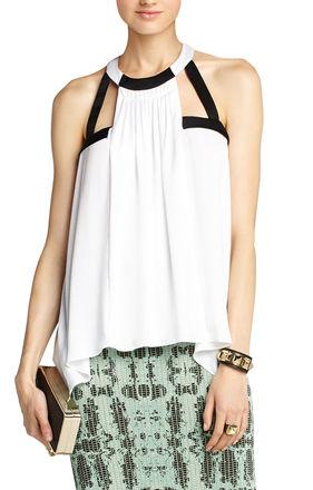 Irene Color-blocked Halter Top