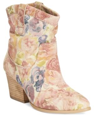 Mojo Moxy Taos Floral Western Booties Women's Shoes