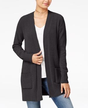 Oh! Mg Juniors' Open-front Chenille Cardigan