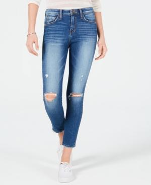 Flying Monkey Ripped Raw-hem Jeans