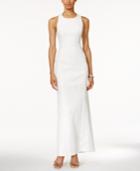 Calvin Klein Open-back Lace Gown