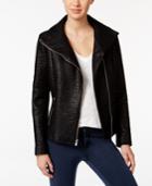 Rachel Rachel Roy Textured Faux-leather Moto Jacket, Only At Macy's