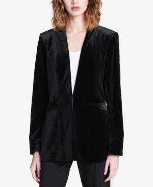 Calvin Klein Velvet Blazer, Regular And Petite