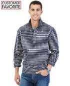 Nautica Striped Quarter-zip Collar Sweater