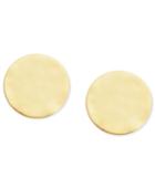 Kenneth Cole New York Earrings, Gold-tone Hammered Small Round Stud Earrings