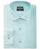 Alfani Men's Classic/regular Fit Performance Stretch Easy Care Gingham Dress Shirt, Created For Macy's