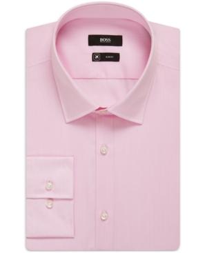 Boss Men's Slim-fit Fresh Active Traveler Dress Shirt
