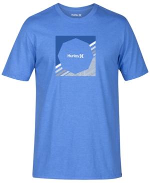 Hurley Men's Falling Hard Premium Graphic-print Logo Cotton T-shirt